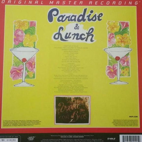 Ry Cooder - Paradise and Lunch (Ultra Analog, Half-speed Mastering) - AudioSoundMusic