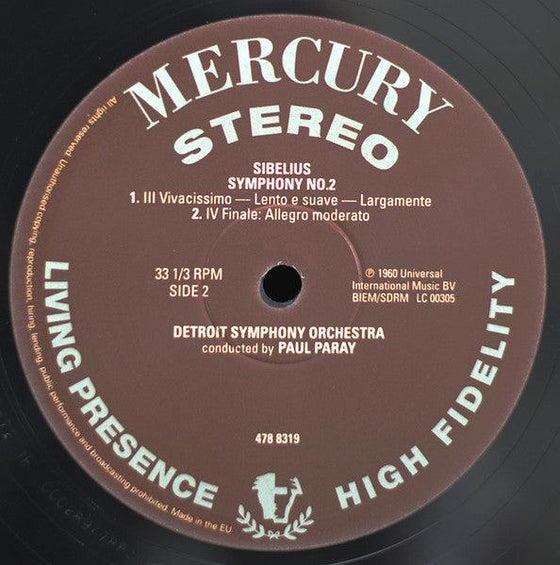 Sibelius - Symphony No. 2 - Paul Paray and the Detroit Symphony - AudioSoundMusic