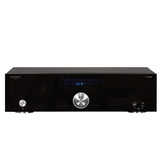 SOLID STATE PRE AMPLIFIER ADVANCE X-P700 BLACK (MM, MC, MC High Level) - AudioSoundMusic