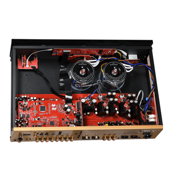 SOLID STATE PRE AMPLIFIER ADVANCE X-P700 BLACK (MM, MC, MC High Level) - AudioSoundMusic