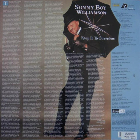 Sonny Boy Williamson II - Keep It To Ourselves (1LP, 33RPM, 200g) - AudioSoundMusic