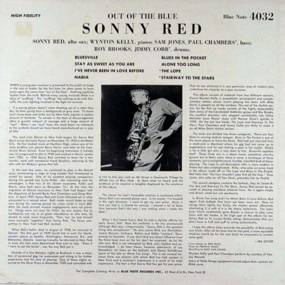 Sonny Red - Out Of The Blue - AudioSoundMusic