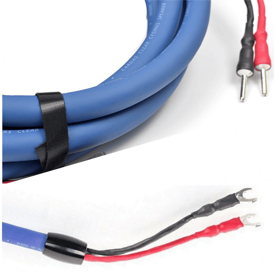 Speaker cable - Cardas Clear Cygnus - Spade to banana (3.0 to 5.0m) - AudioSoundMusic