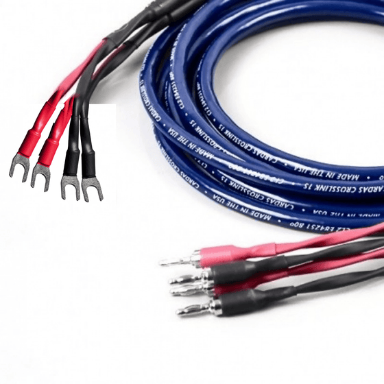 Speaker cable - Cardas Crosslink - Spade to banana (3.0 to 5.0m) - AudioSoundMusic