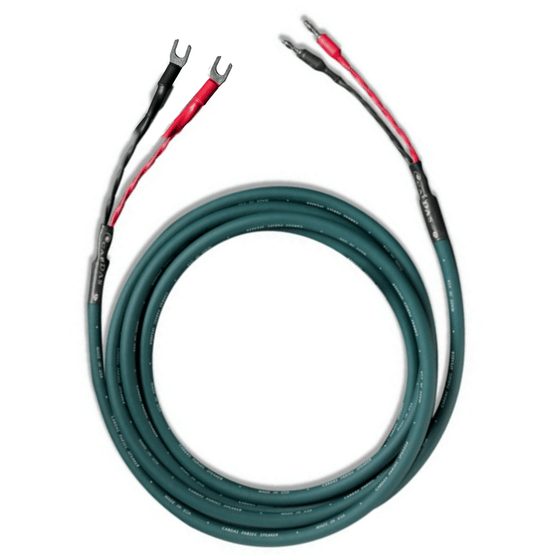 Speaker cable - Cardas Parsec - Spade to banana (3.0 to 5.0m) - AudioSoundMusic
