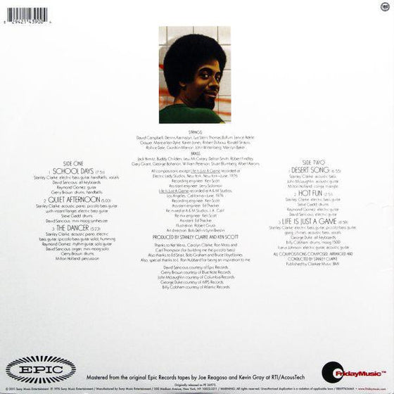 Stanley Clarke - School Days (Translucent Golden Yellow & Blue Swirl vinyl) - AudioSoundMusic