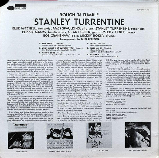 Stanley Turrentine - Rough & Tumble - AudioSoundMusic