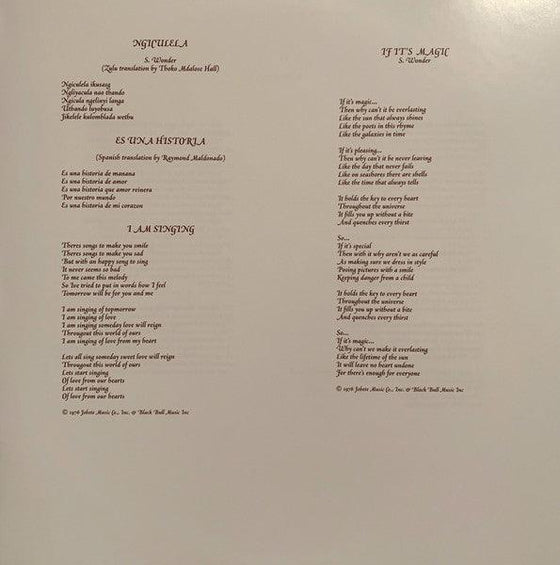 Stevie Wonder - Songs In The Key of Life (2LP with a 7" vinyl) - AudioSoundMusic