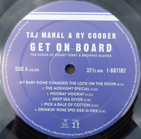 Taj Mahal & Ry Cooder – Get On Board - The Songs Of Sonny Terry & Brownie McGhee - AudioSoundMusic