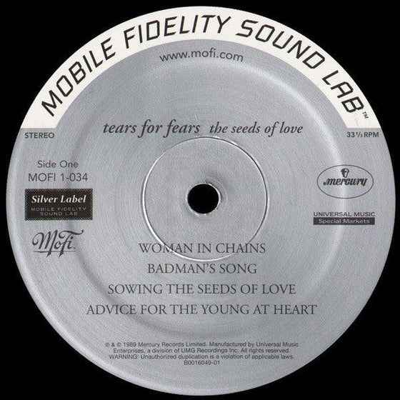 Tears For Fears – The Seeds Of Love (Ultra Analog, Half-speed Mastering, 140g) - AudioSoundMusic