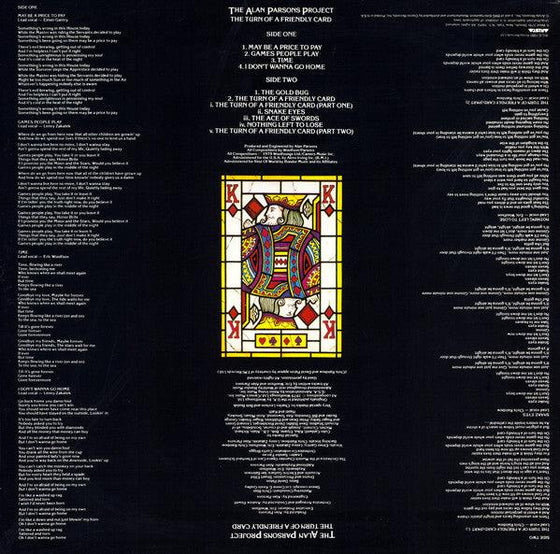 The Alan Parsons Project: The Turn Of A Friendly Card - AudioSoundMusic