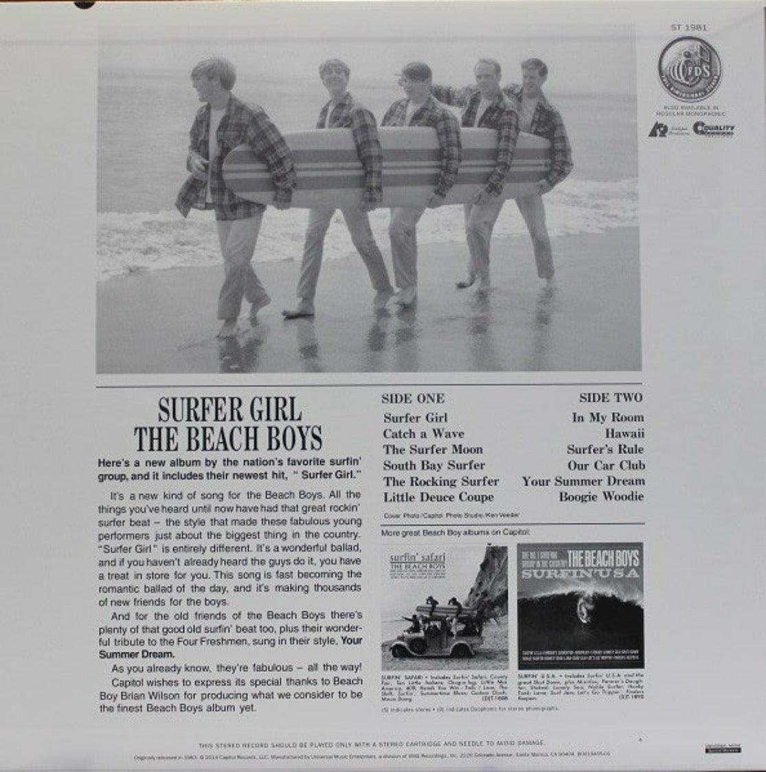 The Beach Boys - Surfer Girl (Mono, 200g) – AudioSoundMusic