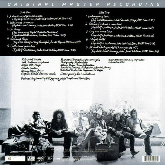The J. Geils Band - The Morning After (Ultra Analog, Half-speed Mastering) - AudioSoundMusic