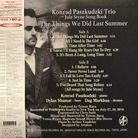 The Konrad Paszkudzki Trio - The Things We Did Last Summer (Japanese edition) - AudioSoundMusic