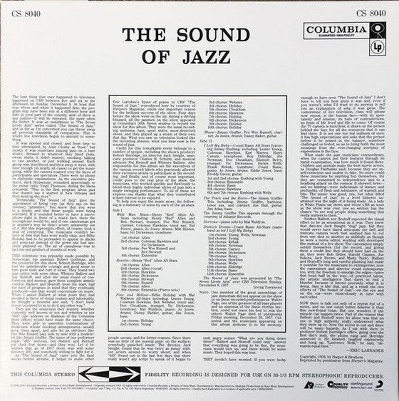 The Sound Of Jazz - Count Basie, Ben Webster, Billie Holiday... (1LP, 33RPM, 200g) - AudioSoundMusic