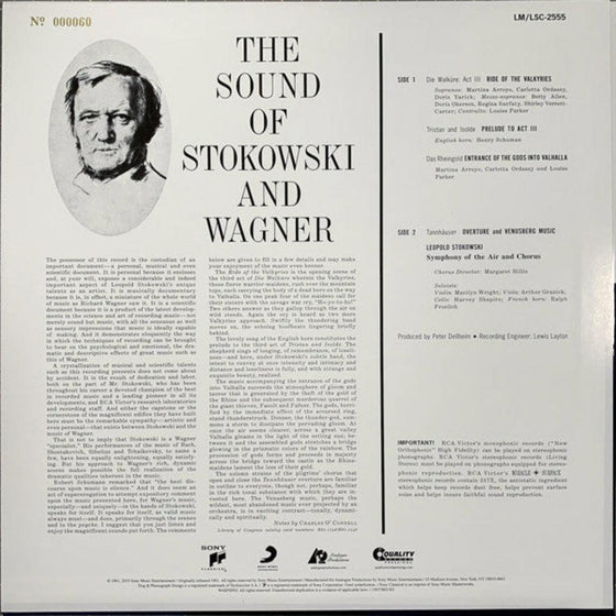 The Sound Of Stokowski And Wagner - Die Walküre, Tristan und Isolde, Das Rheingold, Tannhauser - AudioSoundMusic