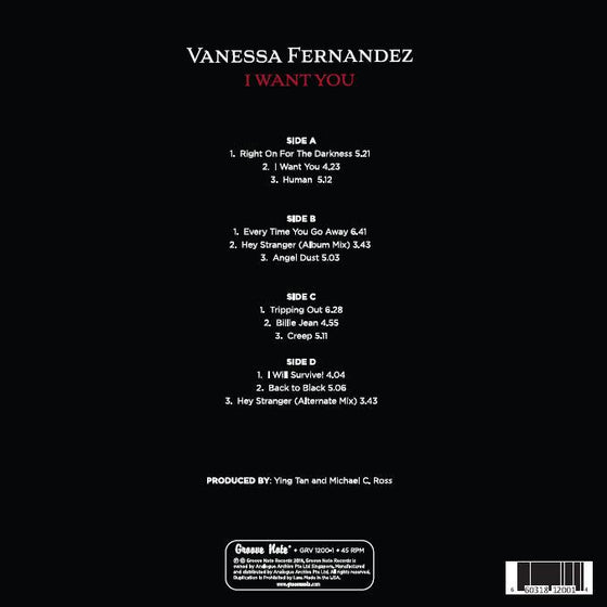 Vanessa Fernandez - I Want You (2LP, 45RPM) - AudioSoundMusic