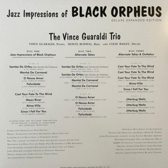 Vince Guaraldi Trio - Jazz Impressions Of Black Orpheus (3LP) - AudioSoundMusic