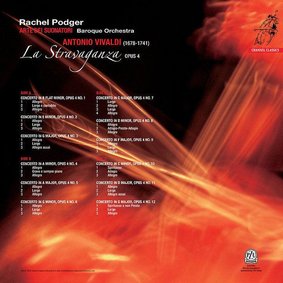 Vivaldi - La Stravaganza – Podger & Arte Dei Suonatori (2LP, Digital Recording) - AudioSoundMusic